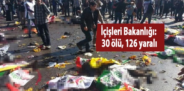 İçişleri Bakanlığı: 30 ölü, 126 yaralı