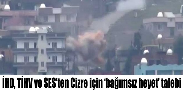 İHD, TİHV ve SES’ten Cizre için ‘bağımsız heyet’ talebi