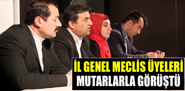 İl Genel Meclis Üyeleri Muhtarlarla Görüştü