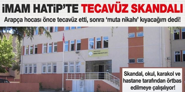 İmam Hatip hocası önce tecavüz etti