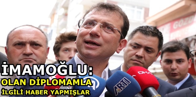 İmamoğlu: Olan diplomamla ilgili haber yapmışlar