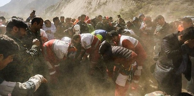 İran basını kaza bölgesinden ilk fotoğrafları geçti 