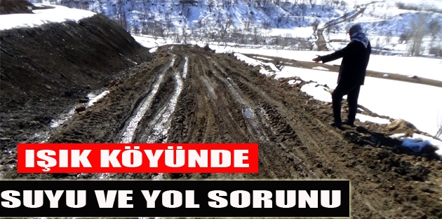 Işık Köyünde İçme Suyu Ve Yol Sorunu