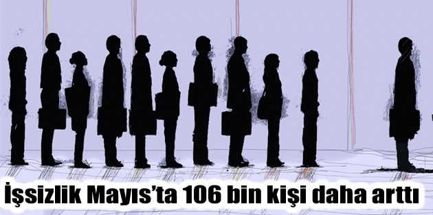 İşsizlik Mayıs’ta 106 bin kişi daha arttı