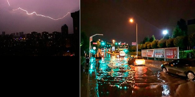 İstanbul'u sağanak yağış vurdu