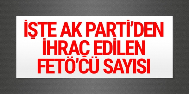 İşte AK Parti'den ihraç edilen FETÖ'cü sayısı!