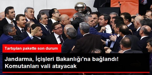 Jandarma Teşkilatı, İçişleri Bakanlığı'na Bağlandı