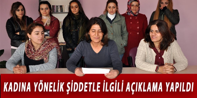 Kadına yönelik şiddetle ilgili açıklama yapıldı