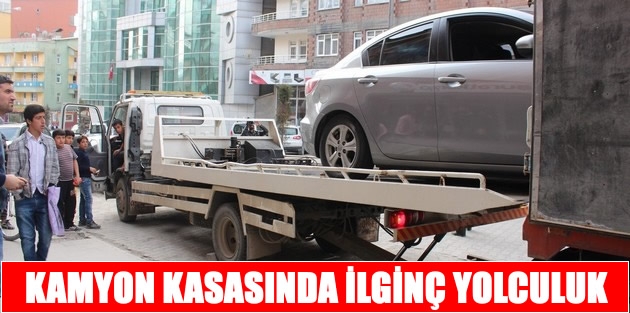 Kamyon kasasında ilginç yolculuk