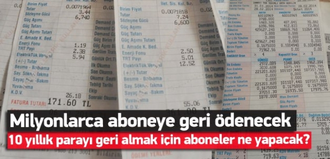 Kayıp-kaçak bedeli aboneye geri ödenecek