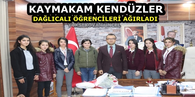 Kaymakam Kendüzler, Dağlıcalı öğrencileri ağırladı