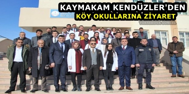 Kaymakam Kendüzler'den köy okullarına ziyaret