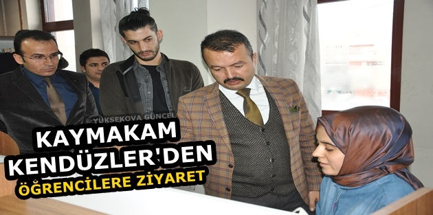 Kaymakam Kendüzler'den Öğrencilere Ziyaret