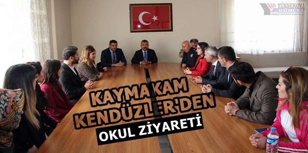 Kaymakam Kendüzler'den Okula Ziyaret