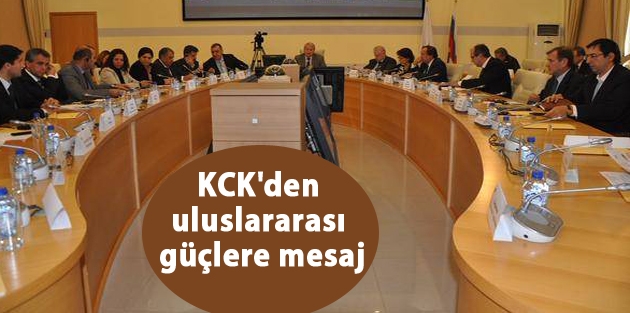 KCK'den uluslararası güçlere mesaj