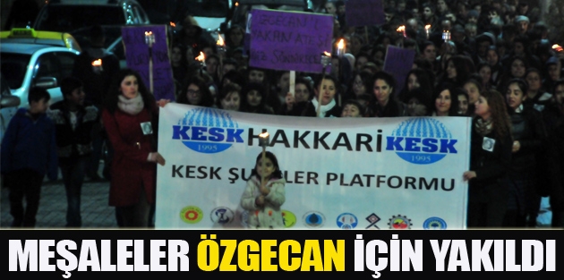 KESK’den Özgecan için meşaleli yürüyüş