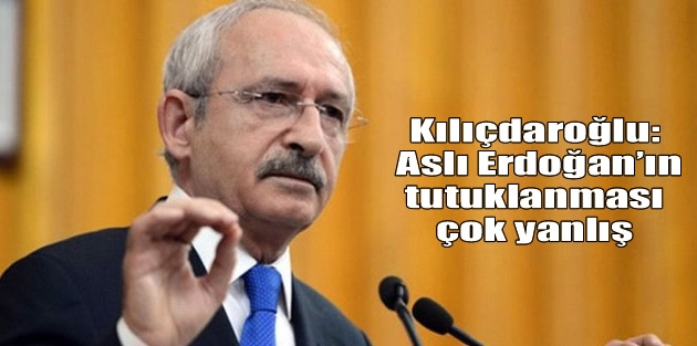 Kılıçdaroğlu: Aslı Erdoğan’ın tutuklanması çok yanlış