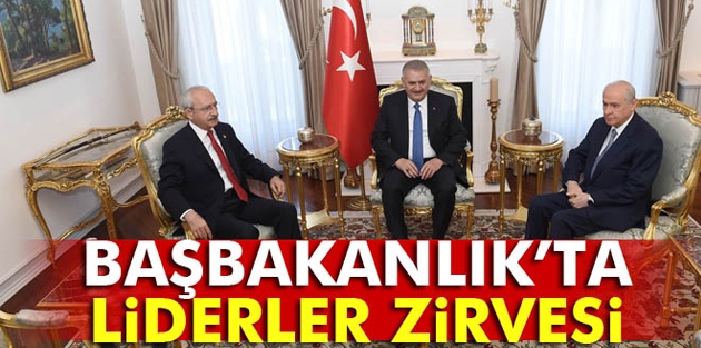 Kılıçdaroğlu ve Bahçeli Başbakanlık'ta