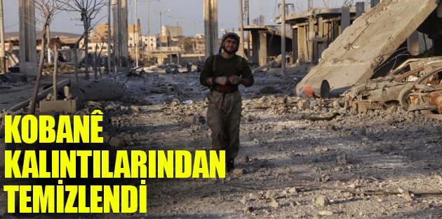 Kobanê’de 15 sokak savaş kalıntılarından temizlendi