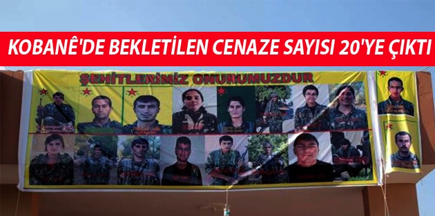 Kobanê'de bekletilen cenaze sayısı 20'ye çıktı