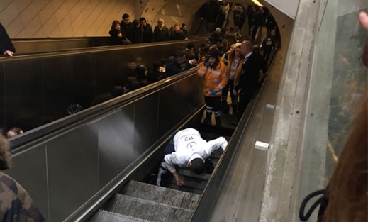 Maslak metrosunda korkutan olay 