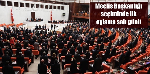 Meclis Başkanlığı seçiminde ilk oylama salı günü