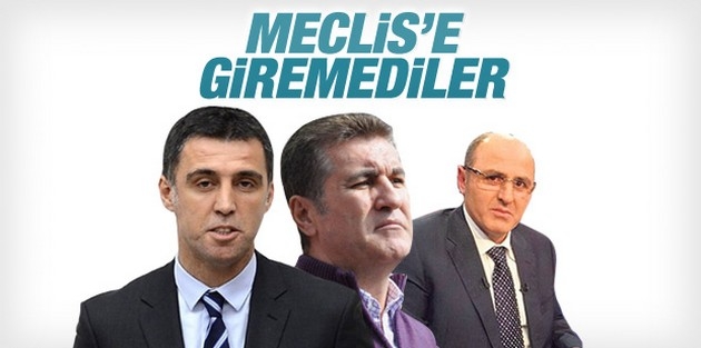 Meclis'e giremeyen isimler