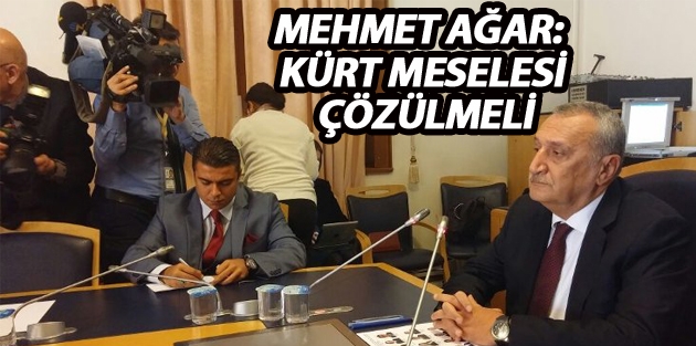 Mehmet Ağar: Kürt meselesi çözülmeli