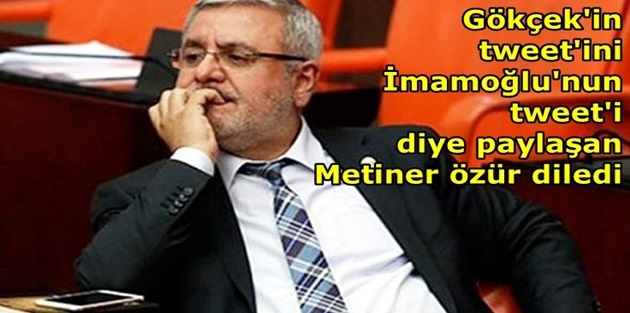 Mehmet Metiner özür diledi