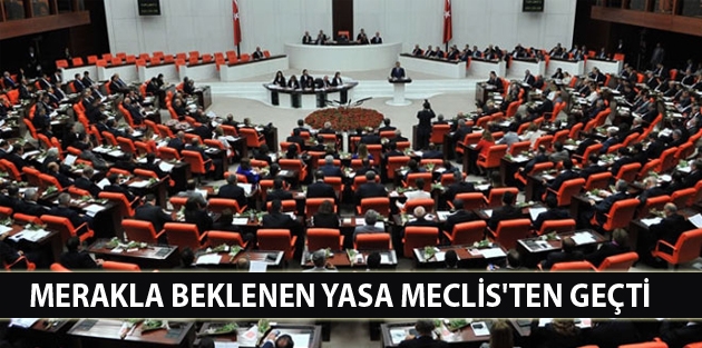 Merakla beklenen yasa Meclis'ten geçti