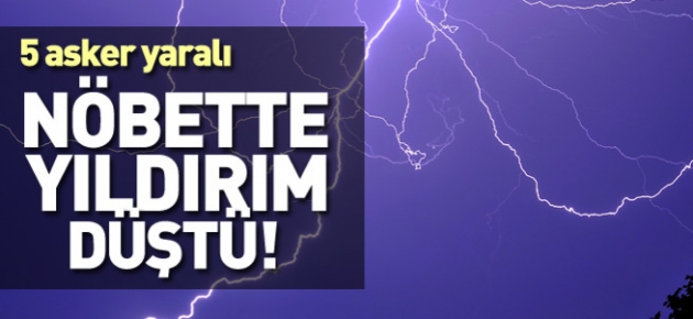 Meskan Dağı'na yıldırım düştü: 5 asker yaralı!