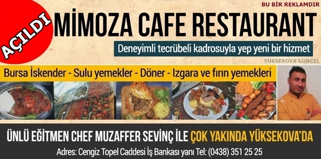 Mimoza Cafe Restaurant Açıldı