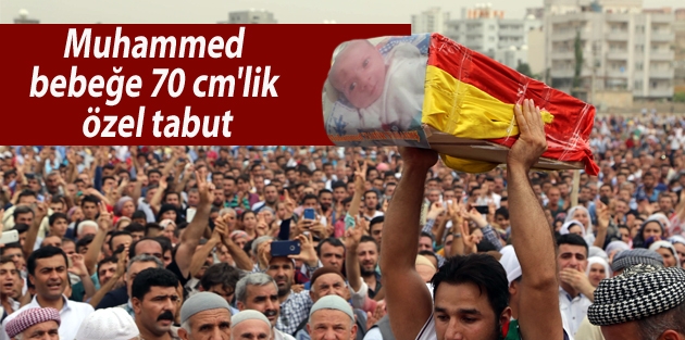 Muhammed bebeğe 70 cm'lik özel tabut