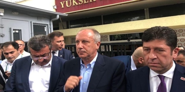 Muharrem İnce YSK’nın önüne geldi çağrı yaptı