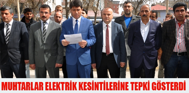 Muhtarlar Elektrik Kesintilerini Kınadı