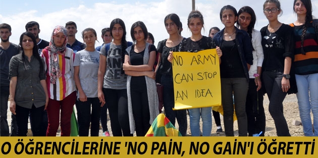 O öğrencilerine 'No pain, no gain'ı öğretti