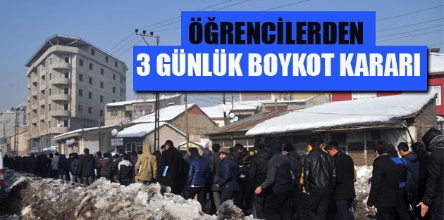 Öğrencilerden 3 Günlük Boykot Kararı