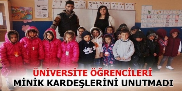 Öğrencilere kışlık hediyeler