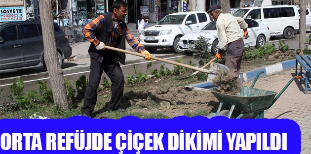 Orta Refüjde Çiçek Dikimi Yapıldı