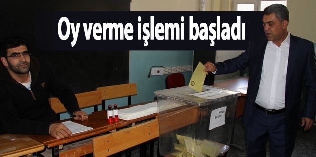 Oy verme işlemi başladı