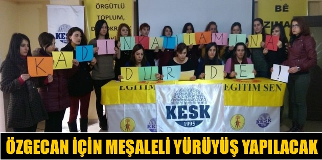 Özgecan için Meşaleli Yürüyüş Yapılacak