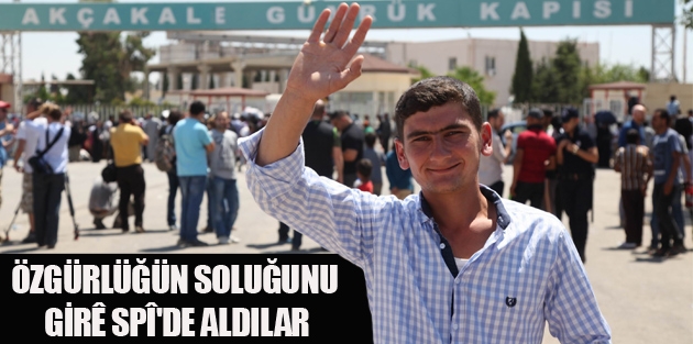 Özgürlüğün soluğunu Girê Spî'de aldılar