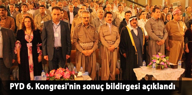 PYD 6. Kongresi'nin sonuç bildirgesi açıklandı