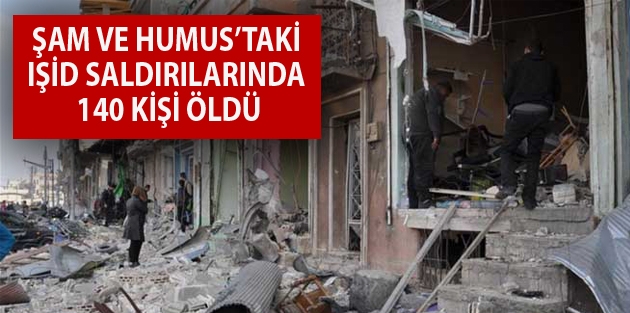 Şam ve Humus’taki IŞİD saldırılarında 140 kişi öldü