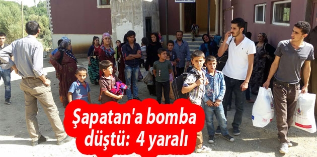 Şapatan'a bomba düştü:  4 yaralı