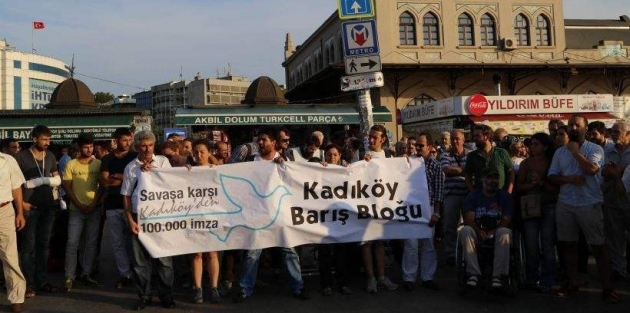 'Savaşa karşı Kadıköy'den 100.000 imza' kampanyası