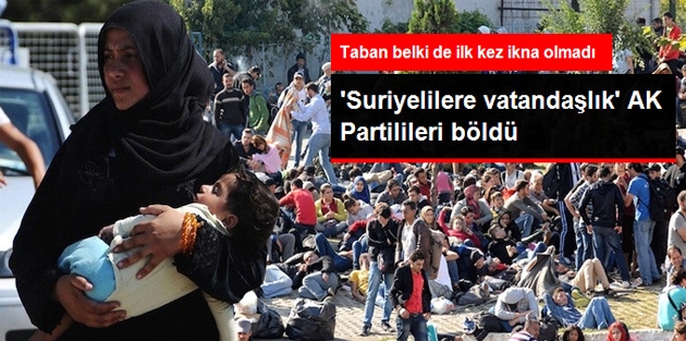 Savaştan Kaçan Suriyelilere Vatandaşlık Doğru Değil