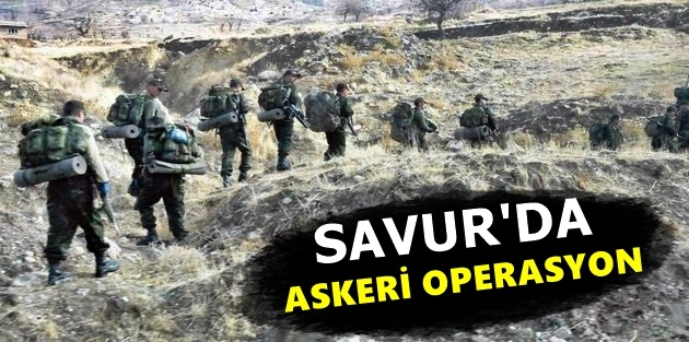 Savur'da askeri operasyon