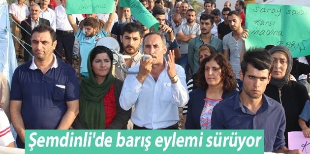 Şemdinli'de barış eylemi sürüyor