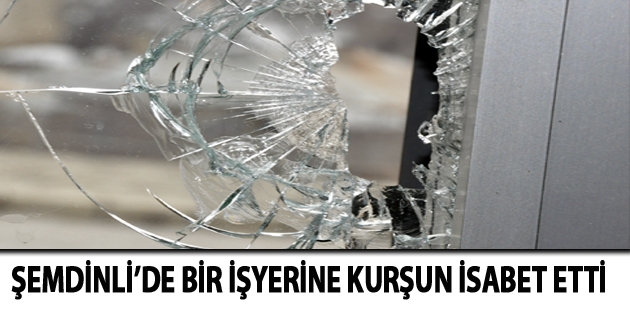 Şemdinli’de Bir İşyerine Kurşun İsabet Etti